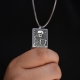 Okuyucu Tarot Kartı Kolye 925 Ayar Gümüş